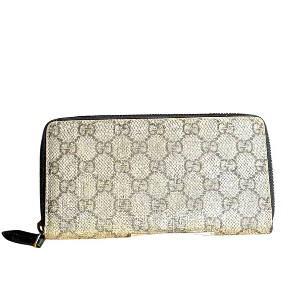 Gucci Supreme GG monogram compact wallet ram continental ziparound wallet NWOT - Picture 2 of 15